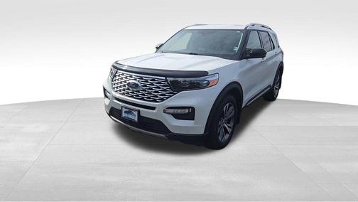 Star White Metallic Tri-Coat 2020 Ford Explorer Platinum