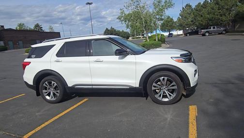Star White Metallic Tri-Coat 2020 Ford Explorer Platinum