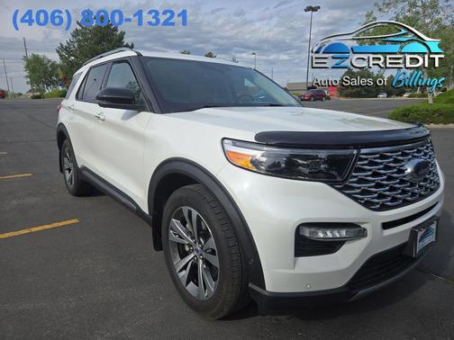 Star White Metallic Tri-Coat 2020 Ford Explorer Platinum