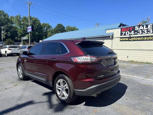Red 2017 Ford Edge Titanium
