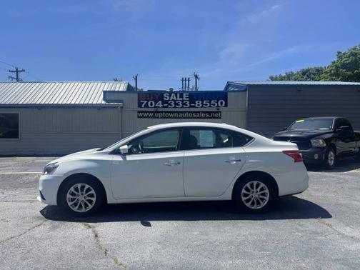Aspen White Tricoat 2019 Nissan Sentra SV