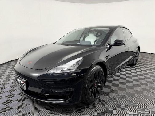 Solid Black 2021 Tesla Model 3 Standard Range Plus