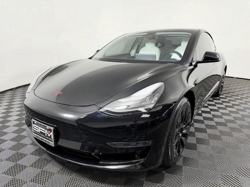 Solid Black 2021 Tesla Model 3 Standard Range Plus