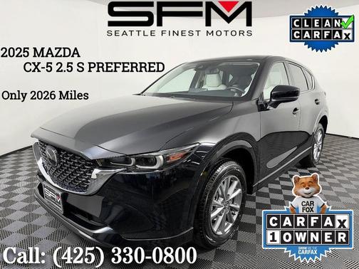 Jet Black Mica 2025 Mazda CX-5 2.5 S Preferred Package