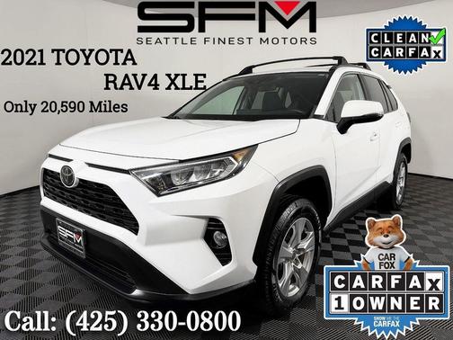 Super White 2021 Toyota RAV4 XLE