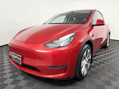 Red Multi-Coat 2023 Tesla Model Y Long Range Dual Motor All-Wheel Drive