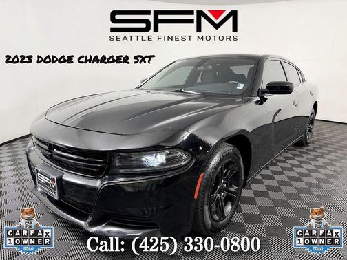 Pitch Black Clearcoat 2023 Dodge Charger SXT