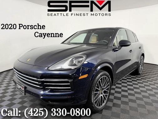 Blue 2020 Porsche Cayenne Cayenne