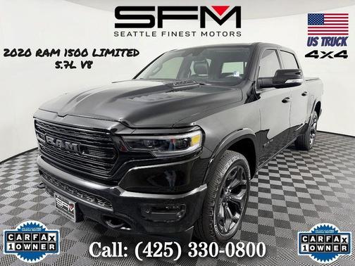 Diamond Black Crystal Pearlcoat 2020 RAM 1500 Limited