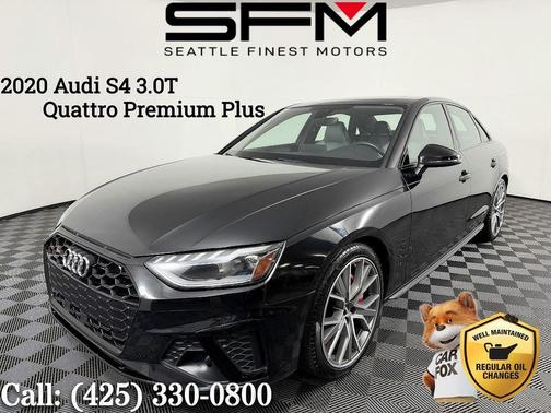 Mythos Black Metallic 2020 Audi S4 Premium Plus TFSI quattro Tiptronic