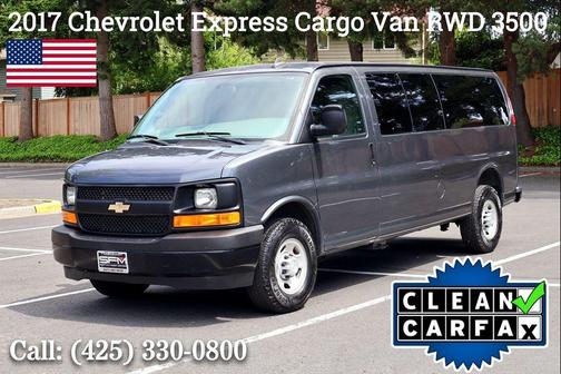 Cyber Gray Metallic 2017 Chevrolet Express 3500 Work Van