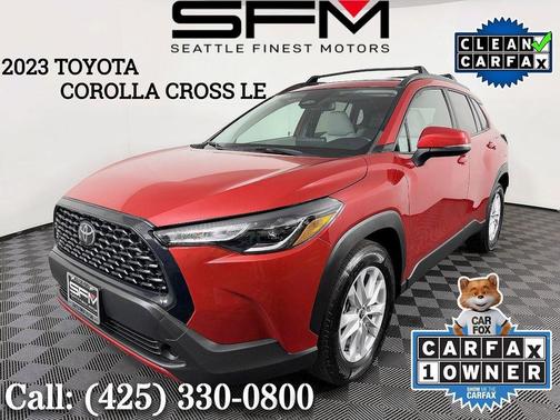 Barcelona Red Metallic 2023 Toyota Corolla Cross LE