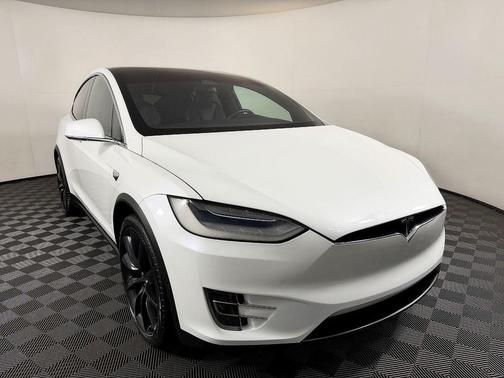 Pearl White Multi-Coat 2020 Tesla Model X Long Range Plus Dual Motor All-Wheel Drive
