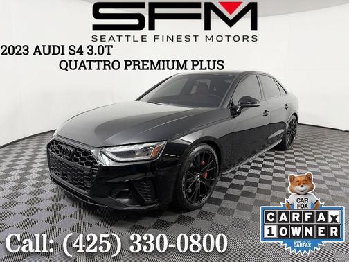 Mythos Black Metallic 2023 Audi S4 Premium Plus TFSI quattro Tiptronic