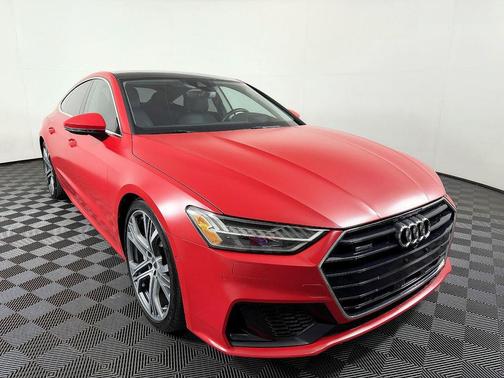 Red 2019 Audi A7 Prestige