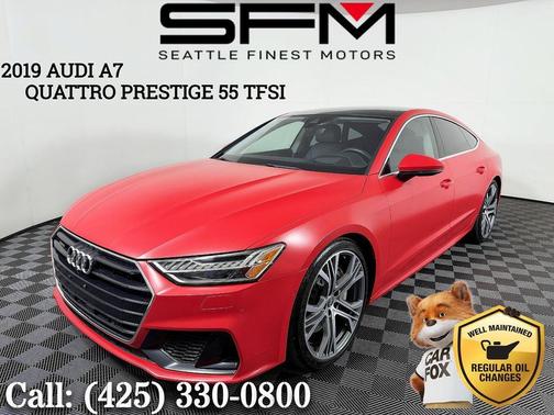 Red 2019 Audi A7 Prestige