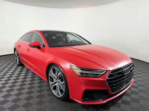 Red 2019 Audi A7 Prestige