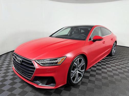 Red 2019 Audi A7 Prestige