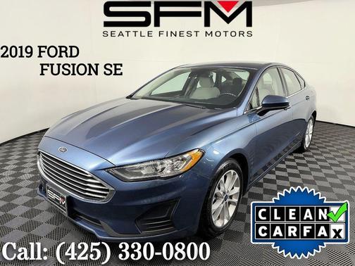 Blue 2019 Ford Fusion SE