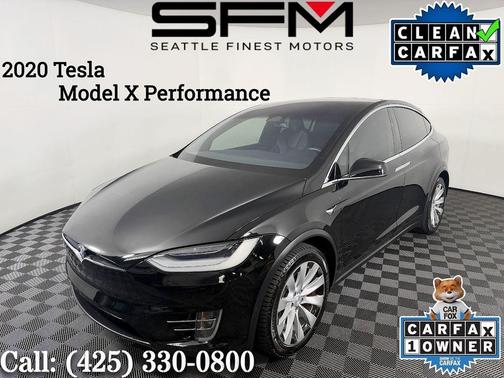Solid Black 2020 Tesla Model X Performance Dual Motor All-Wheel Drive