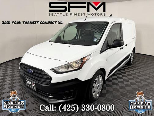Frozen White 2021 Ford Transit Connect XL Cargo Van