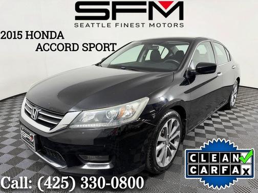Crystal Black Pearl 2015 Honda Accord Sport