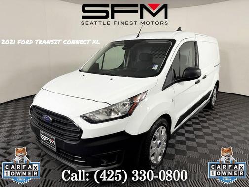 Frozen White 2021 Ford Transit Connect XL Cargo Van