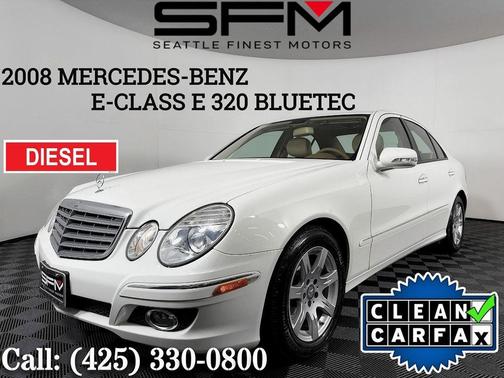Arctic White 2008 Mercedes-Benz E-Class E320 Bluetec