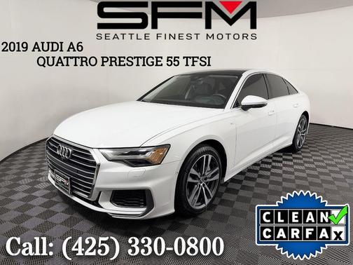 Glacier White Metallic 2019 Audi A6 55 Prestige
