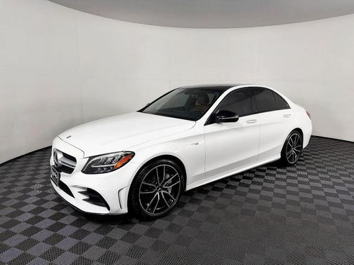 White 2019 Mercedes-Benz AMG C 43 4MATIC