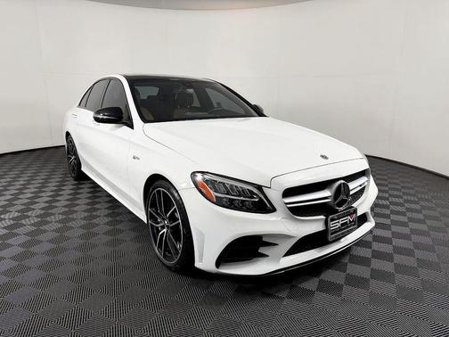 White 2019 Mercedes-Benz AMG C 43 4MATIC