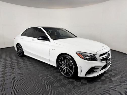 White 2019 Mercedes-Benz AMG C 43 4MATIC