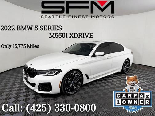 Alpine White 2022 BMW M550 i Xdrive