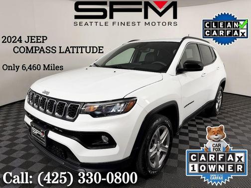 Bright White Clearcoat 2024 Jeep Compass Latitude