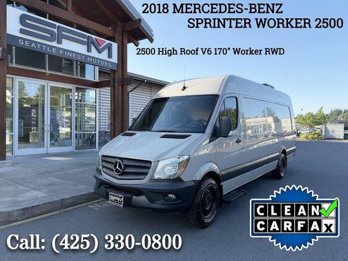 Arctic White 2018 Mercedes-Benz Sprinter 2500 High Roof