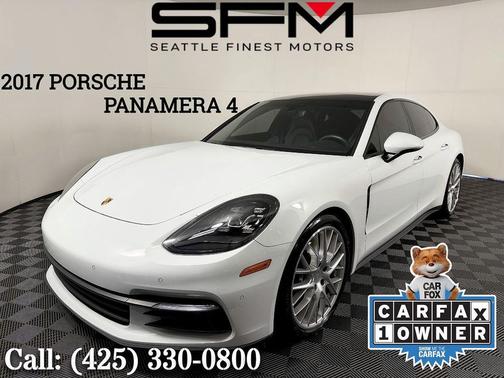Carrara White Metallic 2017 Porsche Panamera 4