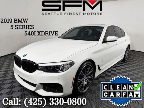 White 2019 BMW 540 xDrive