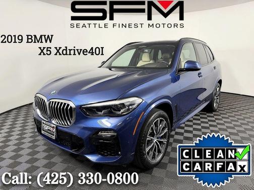 Blue 2019 BMW X5 xDrive40i