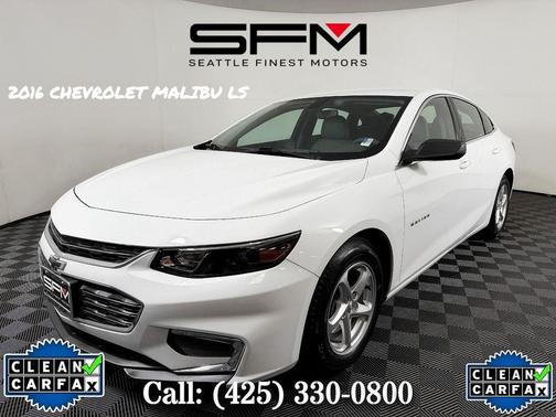 Summit White 2016 Chevrolet Malibu LS