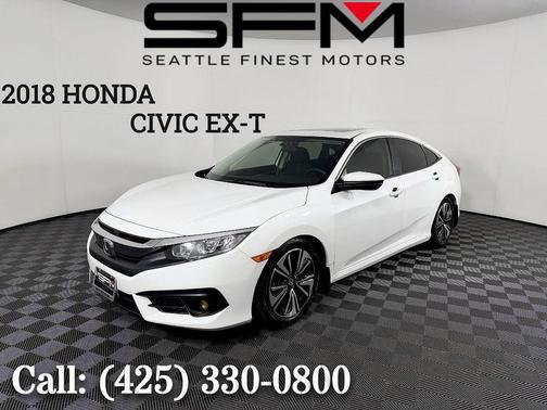White Orchid Pearl 2018 Honda Civic EX-T