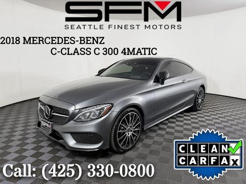 Gray 2018 Mercedes-Benz C-Class C 300 4MATIC