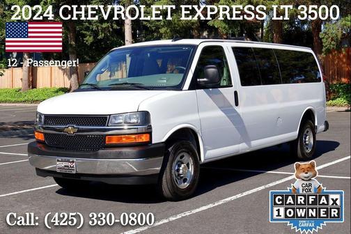 Summit White 2024 Chevrolet Express 3500 RWD 3500 Extended Wheelbase LT