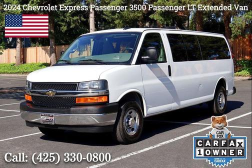 Summit White 2024 Chevrolet Express 3500 RWD 3500 Extended Wheelbase LT