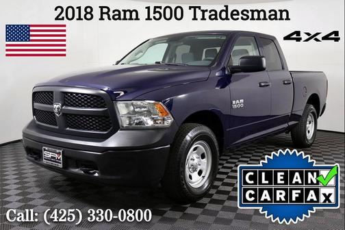 True Blue Pearlcoat 2018 RAM 1500 Tradesman