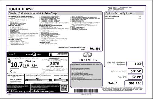 2023 INFINITI QX60 Luxe