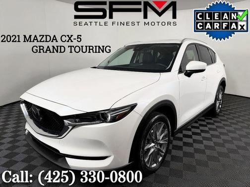 Snowflake White Pearl Mica 2021 Mazda CX-5 Grand Touring