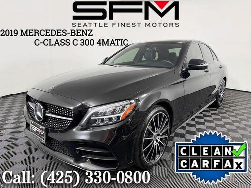 Black 2019 Mercedes-Benz C-Class C 300 4MATIC