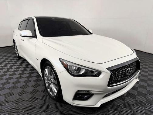 Majestic White 2019 INFINITI Q50 3.0t LUXE