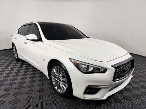 Majestic White 2019 INFINITI Q50 3.0t LUXE