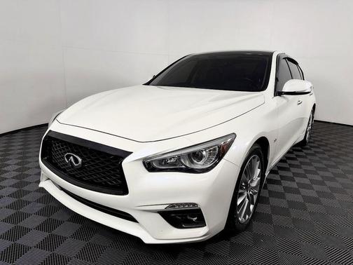 Majestic White 2019 INFINITI Q50 3.0t LUXE